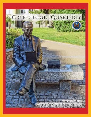 Cryptologic Quarterly Vol. 33