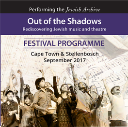 Out of the Shadows Rediscovering Jewish Music and Theatre