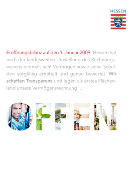 Hessen Eröffnungsbilanz Auf Den 01.01.2009