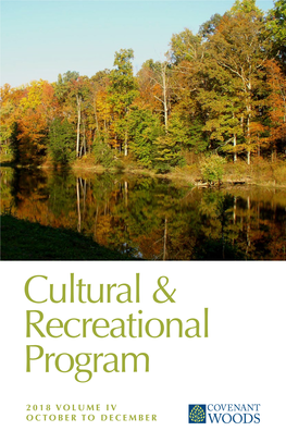 Cultural & Recreational Program