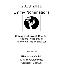 2010-2011 Emmy Nominations