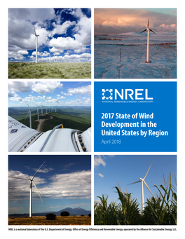 2017 State of Wind Development in the United States by Region April 2018