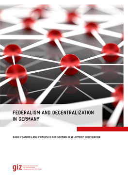 Federalism and Decentralization in Germany