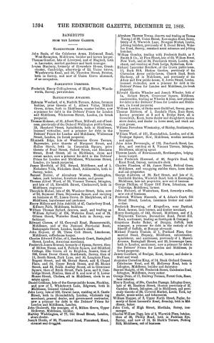 1594 the Edinburgh Gazette, December 22, 1868