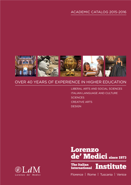 LIBERAL ARTS and SOCIAL SCIENCES ITALIAN Language