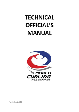 Technical Official's Manual
