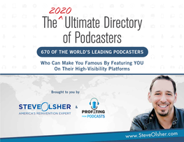 Steve Olsher - the Ultimate Directory of Podcasters