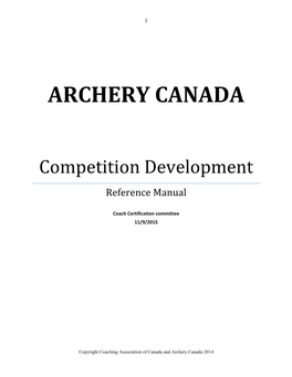Competition-Development: Reference Manual