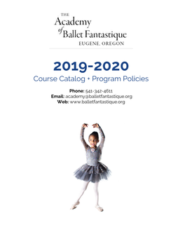 2019-2020 Course Catalog + Program Policies