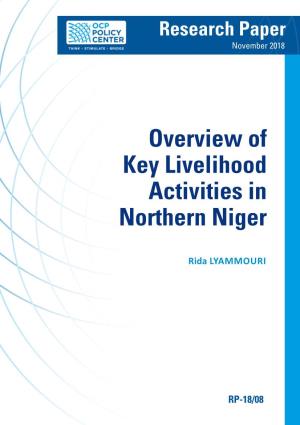Overview of Key Livelihood Activities in Northern Niger