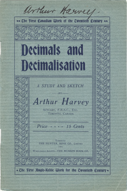 Decimals and Decimalisation