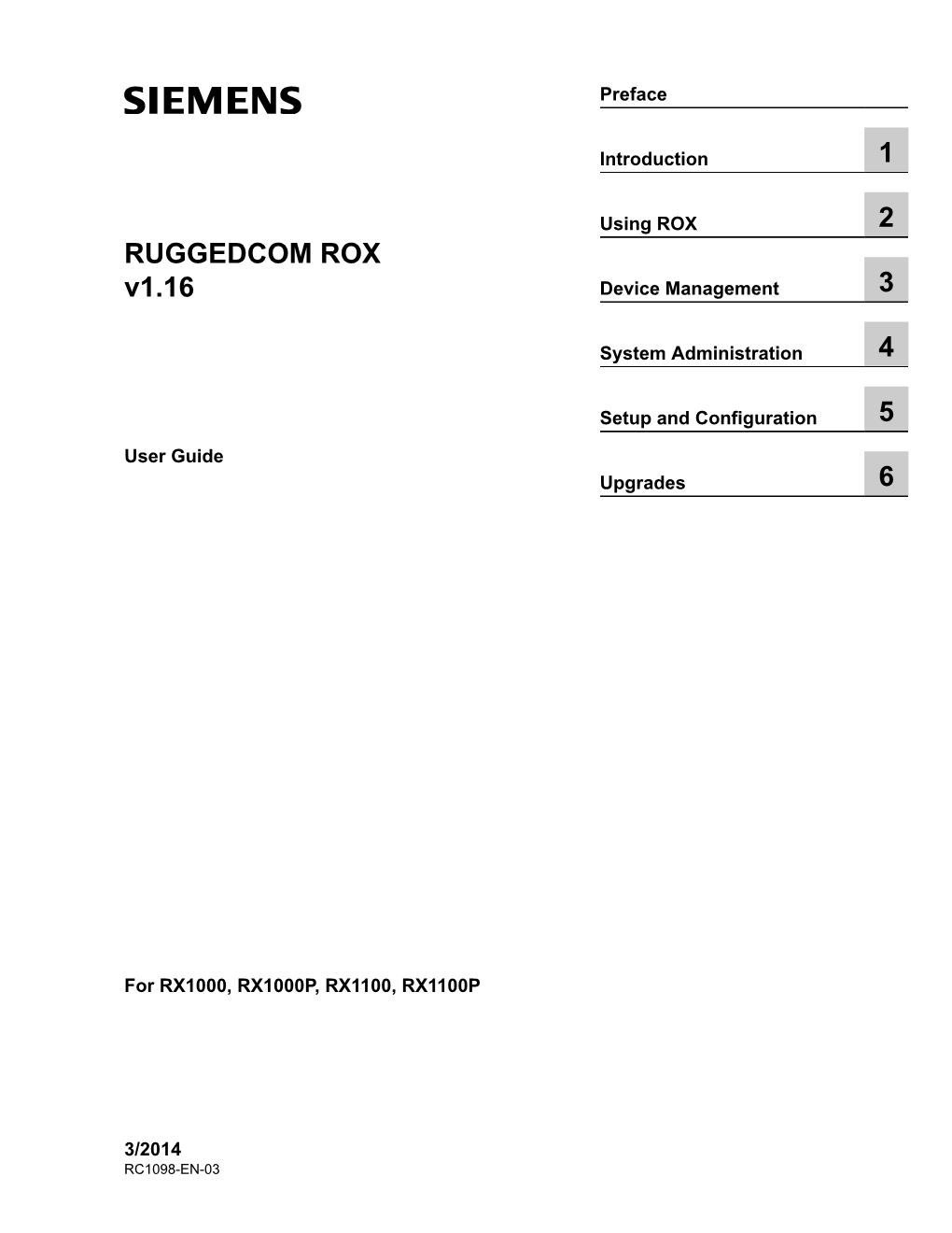 RUGGEDCOM ROX V1.16 Device Management 3