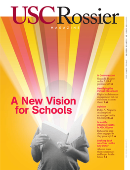 A New Vision for Schools in the Fall/Winter 2020 Issue of USC Rossier Magazine Dean Pedro A