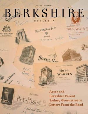 Actor and Berkshire Parent Sydney Greenstreet's Letters from the Road