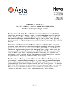 Asia 21 Press Release FINAL3