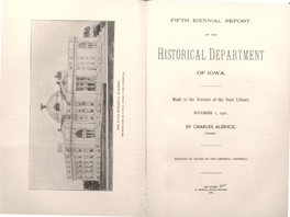 HISTORICAL DEPARTMENT, Des Moines, Iowa, November I, 1901