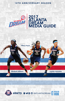 2017 Atlanta Dream Media Guide 2 2017 SCHEDULE