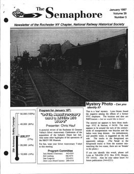 Elllaphore Numbers • Newsletter of the Rochester NY Chapter, National Railway Historical Society