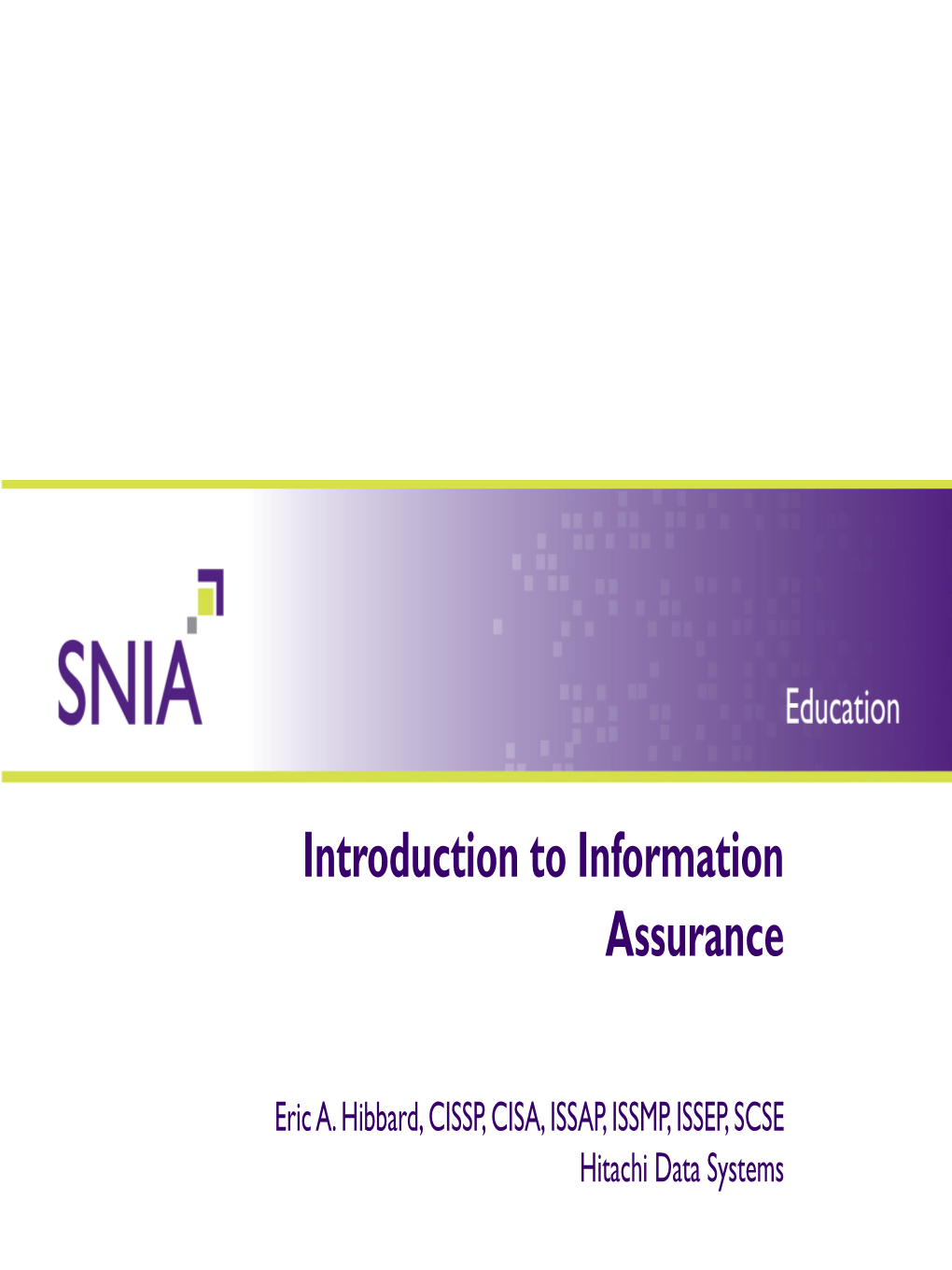 Introduction to Information Assurance