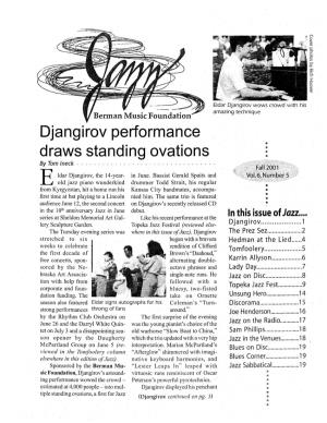 Djangirov Performance Draws Standing Ovations by Tom Ineck