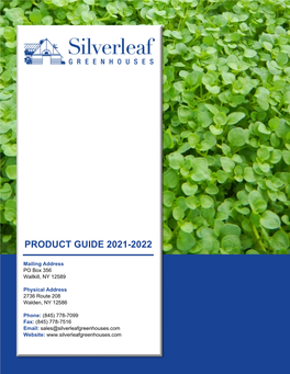 Product Guide 2021-2022