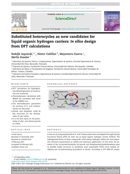 Substituted Heterocycles As New Candidates for Liquid Organic Hydrogen Carriers: in Silico Design from DFT Calculations