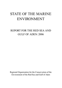 State of the Marine Environment