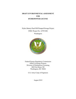 FERC Project No. 14795-002 Washington