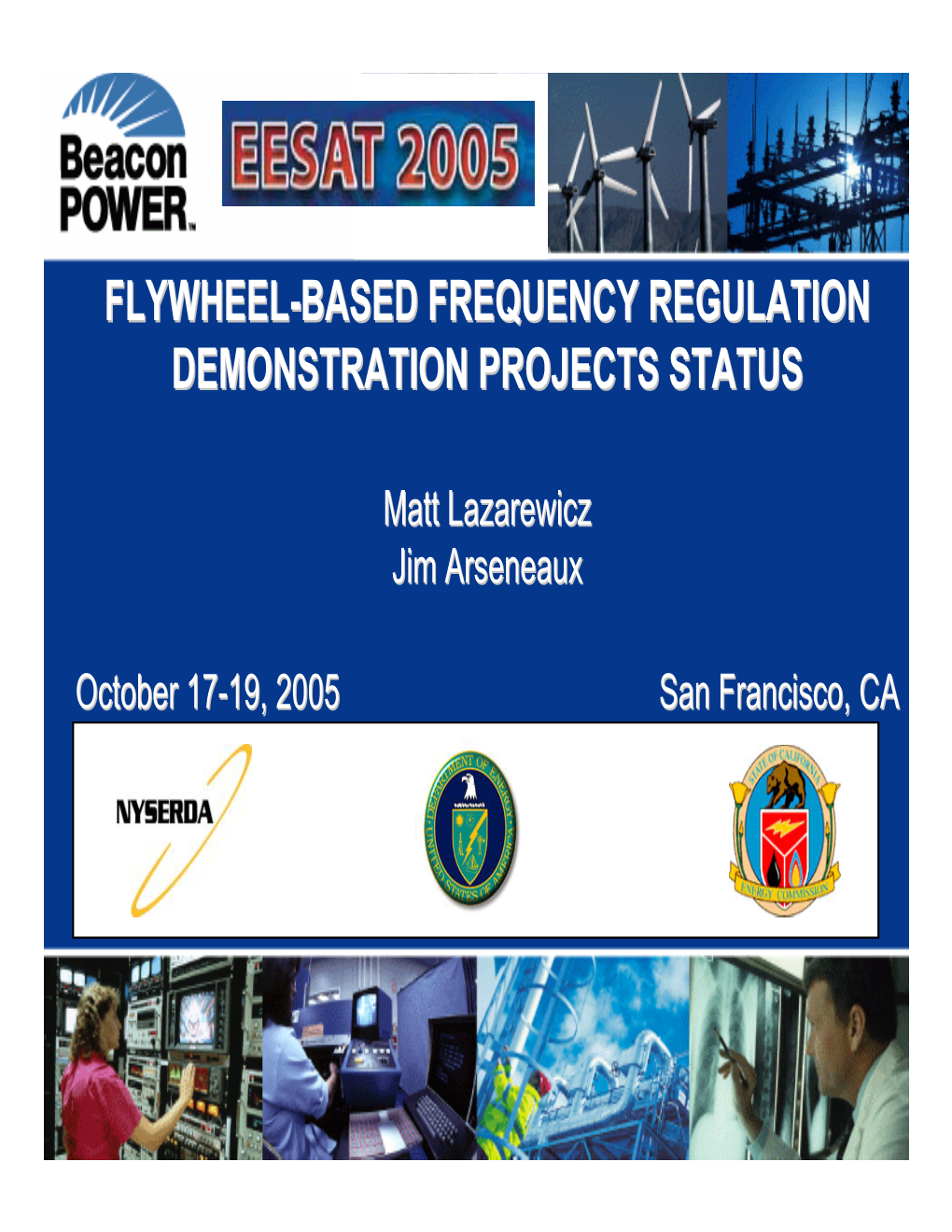 Flywheel-Based Frequency Regulation Demonstration