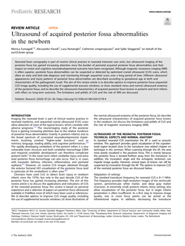 Ultrasound of Acquired Posterior Fossa Abnormalities in the Newborn