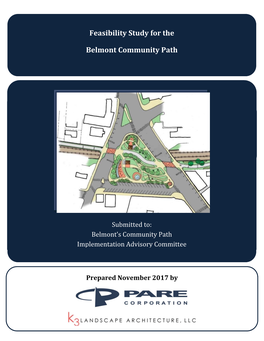 Feasibility Study for the Belmont Community Path