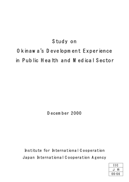 Study on Okinawa's Development Experience in Public Health