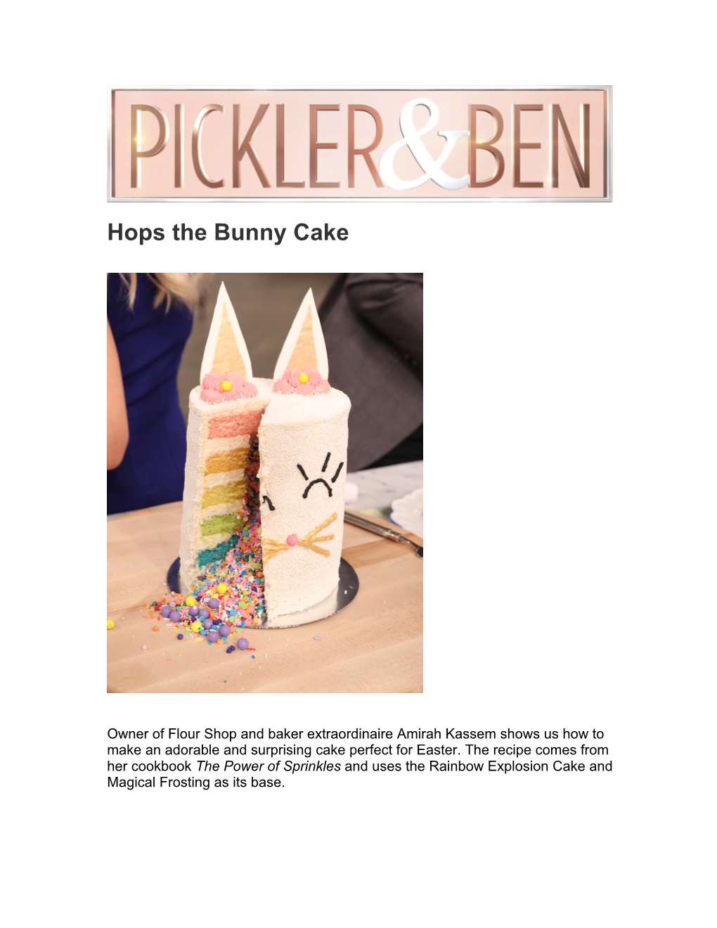 Hops the Bunny Cake