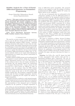 Stability Analysis for a Class of Partial Differential Equations Via