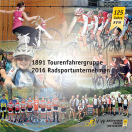 1891 Tourenfahrergruppe 2016 Radsportunternehmen