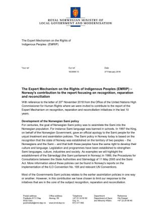 The Expert Mechanism on the Rights of Indigenous Peoples (EMRIP)