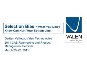 Selection Bias - What You Don’T Know Can Hurt Your Bottom Line