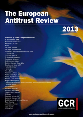 The European Antitrust Review 2013