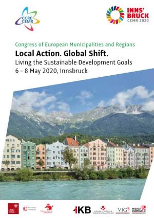 Local Action. Global Shift. Living the Sustainable Development Goals 6 - 8 May 2020, Innsbruck