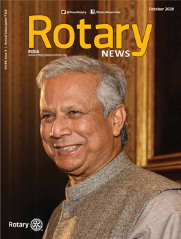 October 2020 @Newsrotary /Rotarynewsindia 420 ` ͮŶŷƶăů^Ƶďɛđƌŝɖɵžŷ