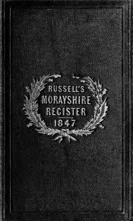 Russell's Morayshire Register, and Elgin & Forres Directory, for 1844