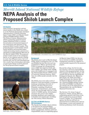 NEPA Analysis of the Proposed Shiloh Launch Complex