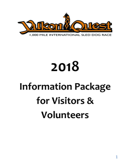 Information Package for Visitors & Volunteers