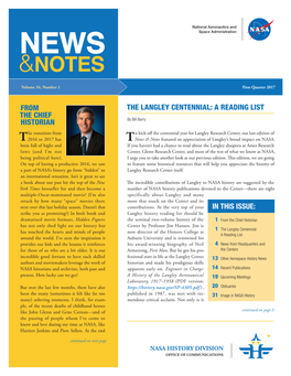 News & Notes, Volume 34, Number 1