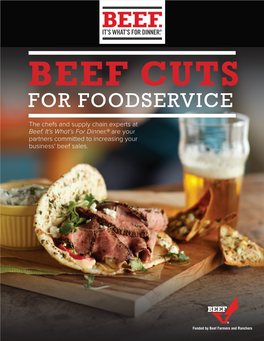 Beef Cuts for Foodservice