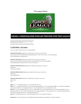 The League Report