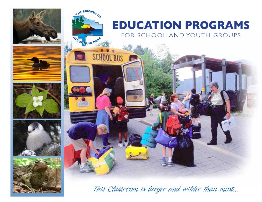Algonquin Park Education Programs for School and Youth Groups