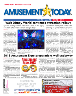 Amusementtodaycom Walt Disney World Continues Attraction Rollout