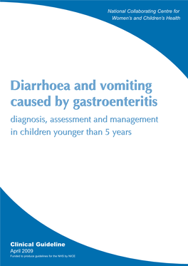 CG84 Diarrhoea and Vomiting in Children Under 5