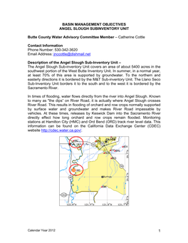 Angel Slough Subinventory Unit